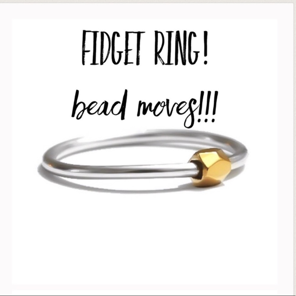 Fidget/anxiety ring silver and gold color